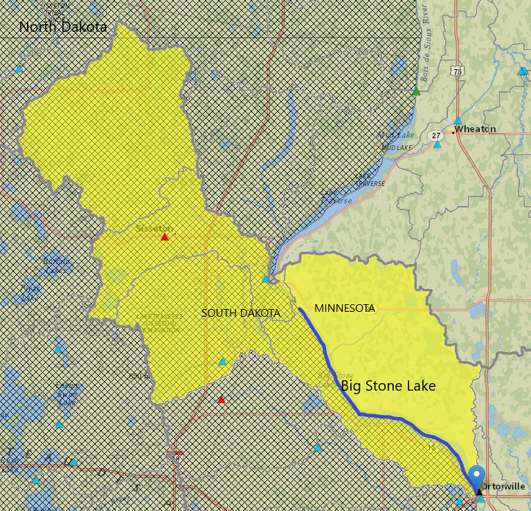 big stone lake map